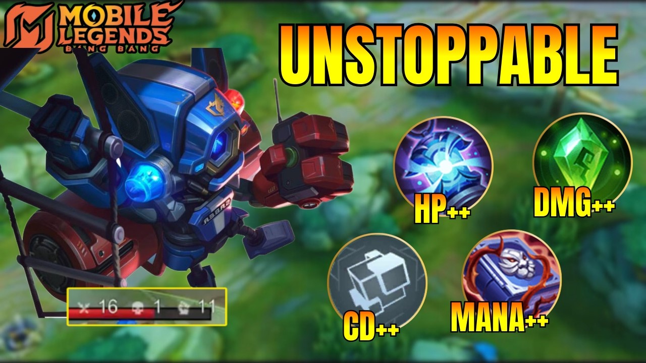 MLBB | BEST BUILD = 16 KILLS WITH CYCLOPS 😈 SOLO RANKED GAME