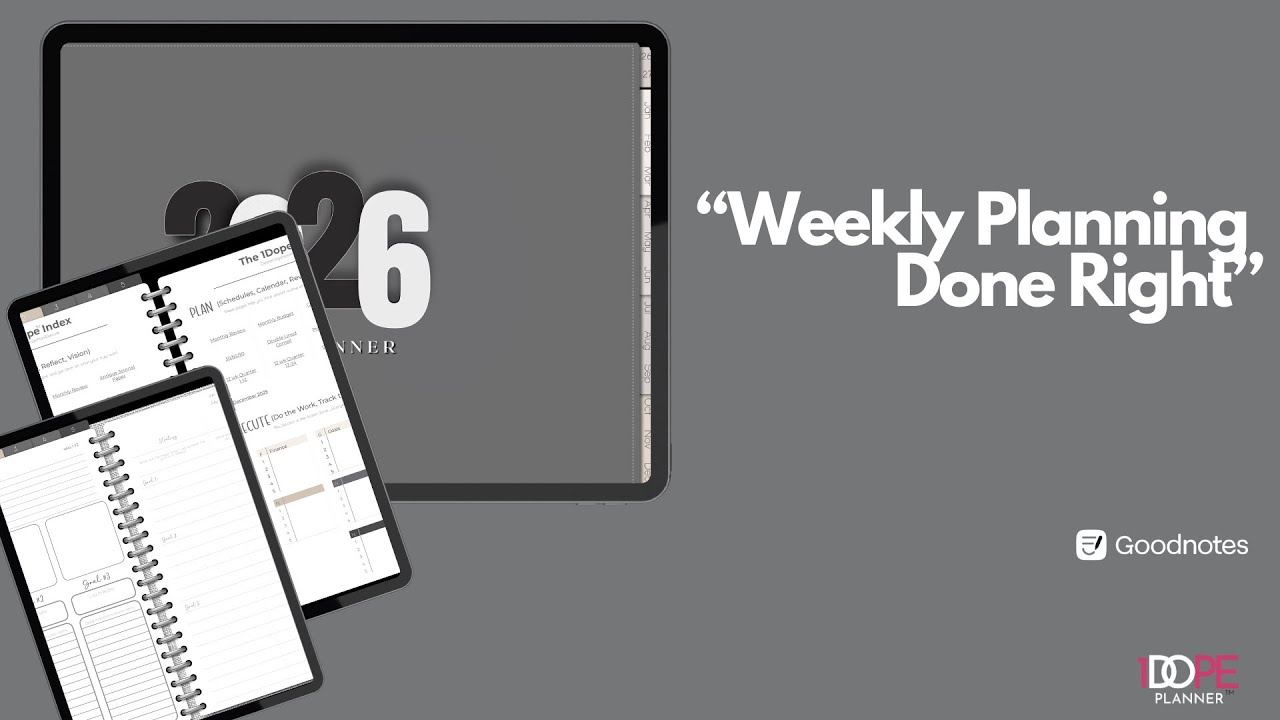 How to Weekly Plan in a Digital Planner | Time Blocking & Linking for Beginners + Advanced Users