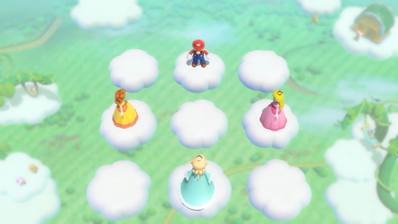 Super Mario Party Minigames Mario vs Peach vs Daisy vs Rosalina