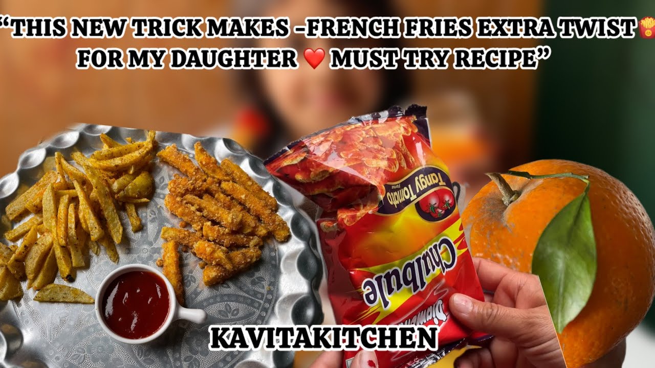 “Must-Try Unique French Fries Recipe | New Trick | Kids Favorite Snack”@Kavitakitchen1203 #trending 