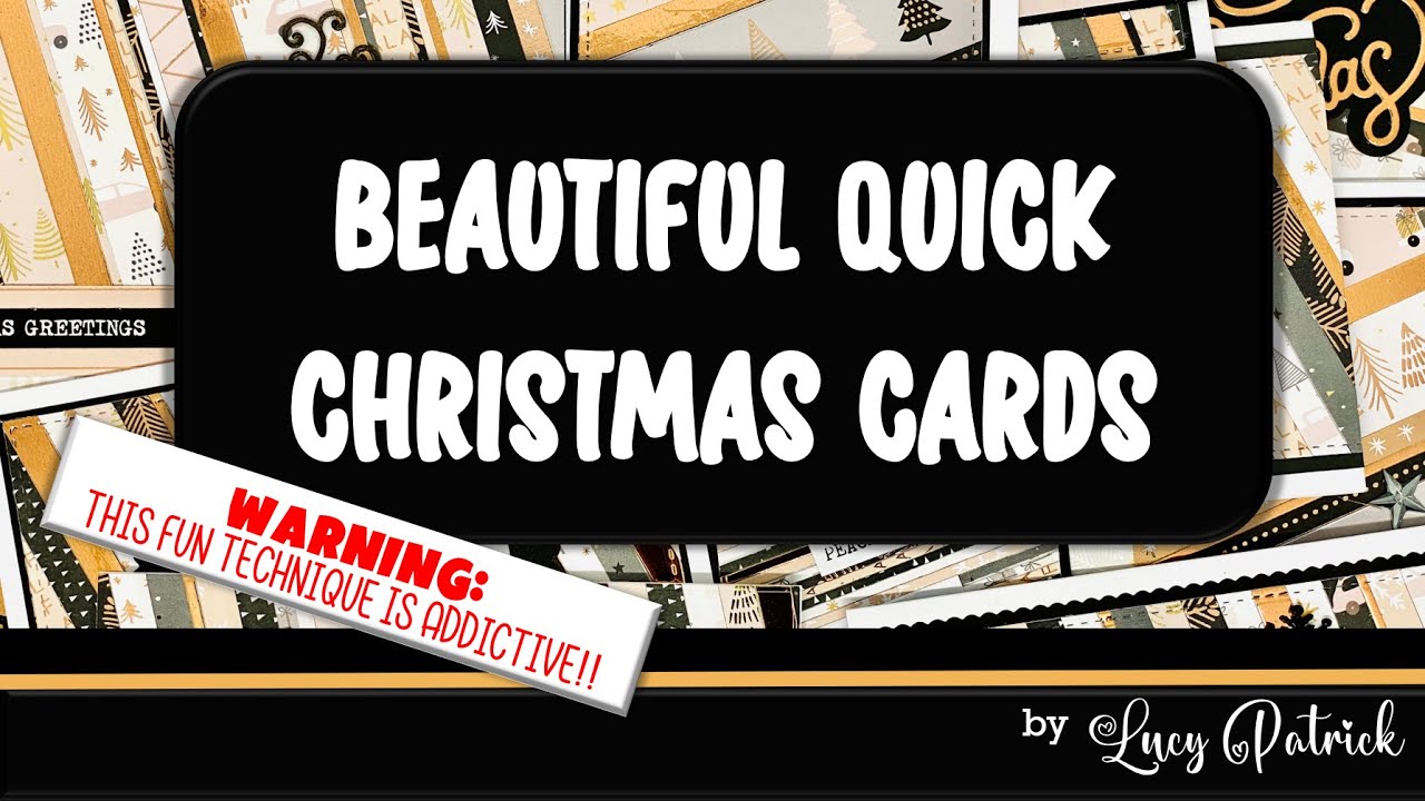Christmas cardmaking made EASY - 12 CARDS!! CARD MAKING TUTORIAL AND DESIGN IDEAS FOR HANDMADE CARDS