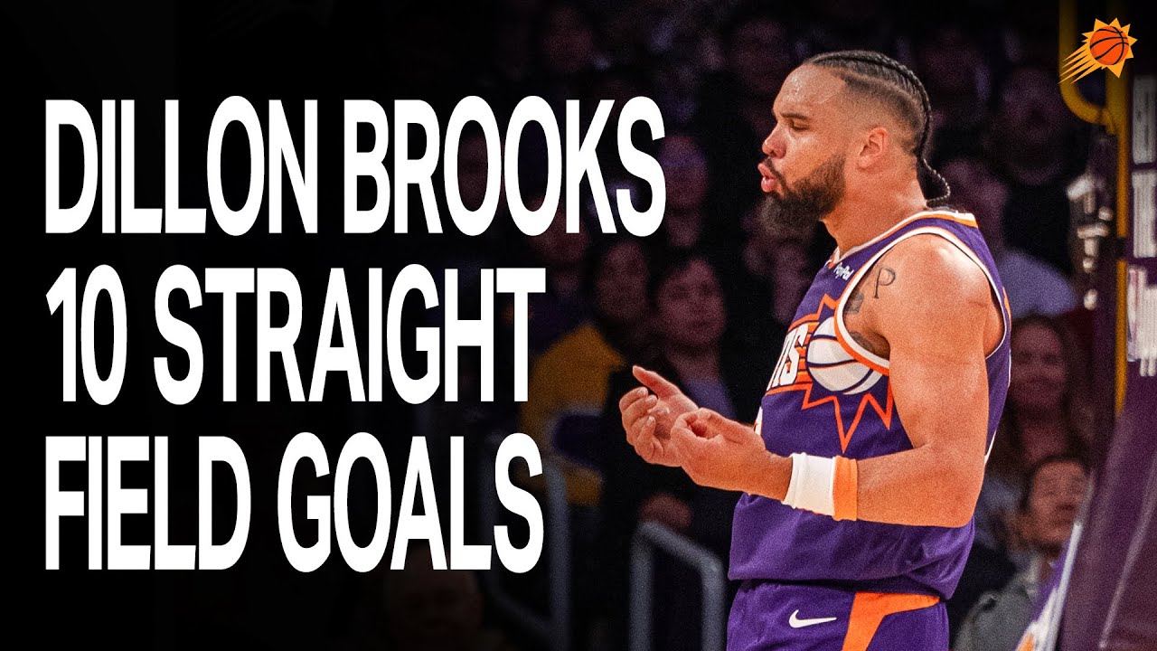 Dillon Brooks Makes 10 Straight Field Goals vs. Los Angeles Lakers | Phoenix Suns | 12-1-25