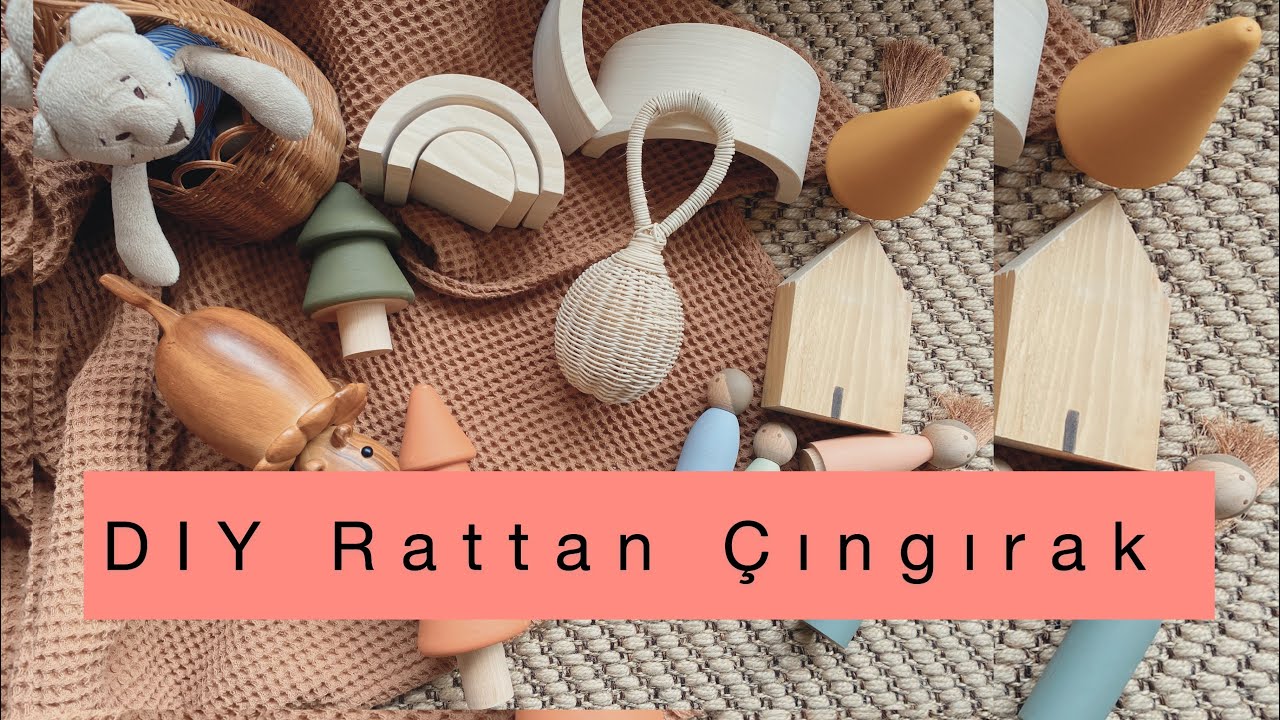 DIY Rattan Rattle  - Çıngırak Nasıl Yapılır? / - En Doğal En Keyifli Oyuncaklar