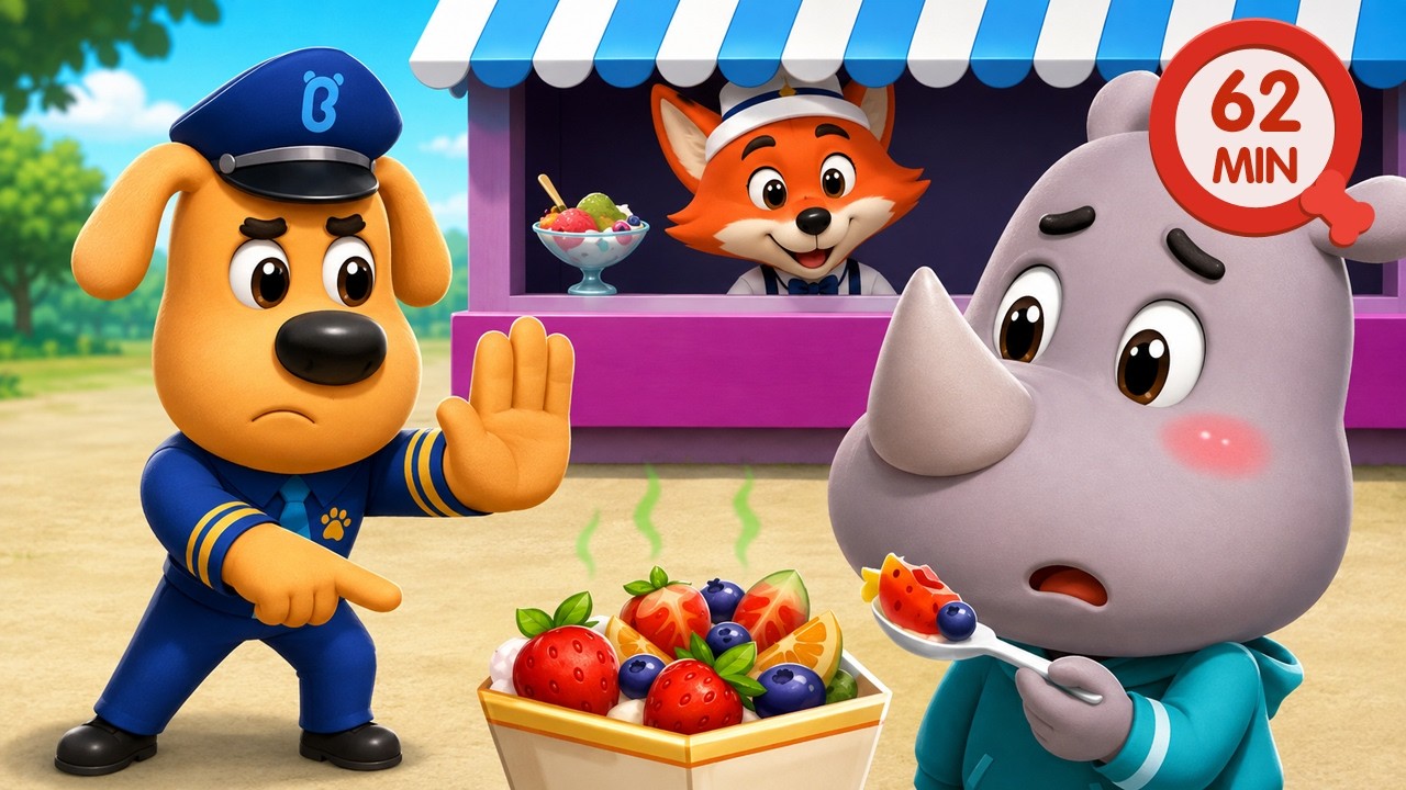 Keep Your Food Clean | Good Habits | Police Cartoon | Kids Cartoon | Sheriff Labrador