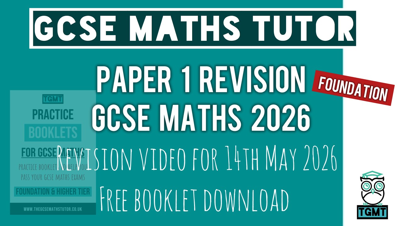 GCSE Maths Resit Exam Paper 1 | Essential Topics To Revise | 5th November 2025 | Foundation & Higher