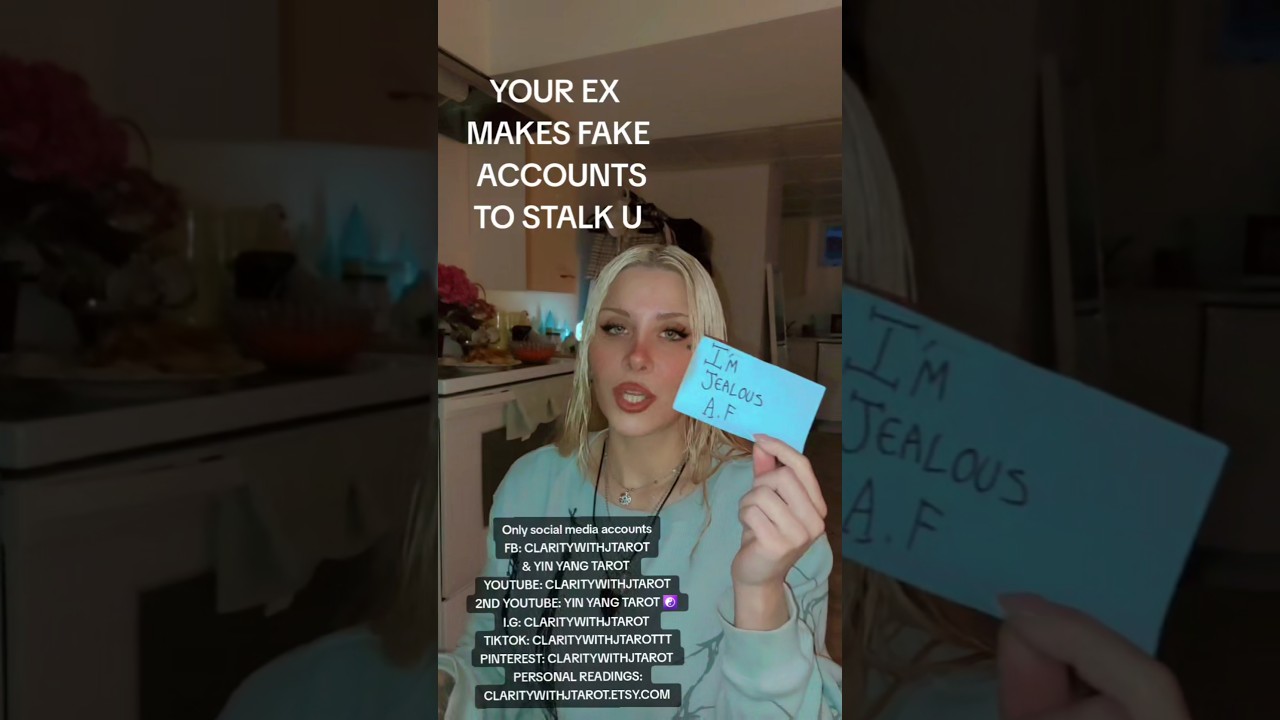 TW&Oacute;J BYŁY MĘŻCZYZNA ZAKŁADA FAŁSZYWE KONTA, ABY CIĘ PRZEŚLADOWAĆ #tarot #twinflame #shorts