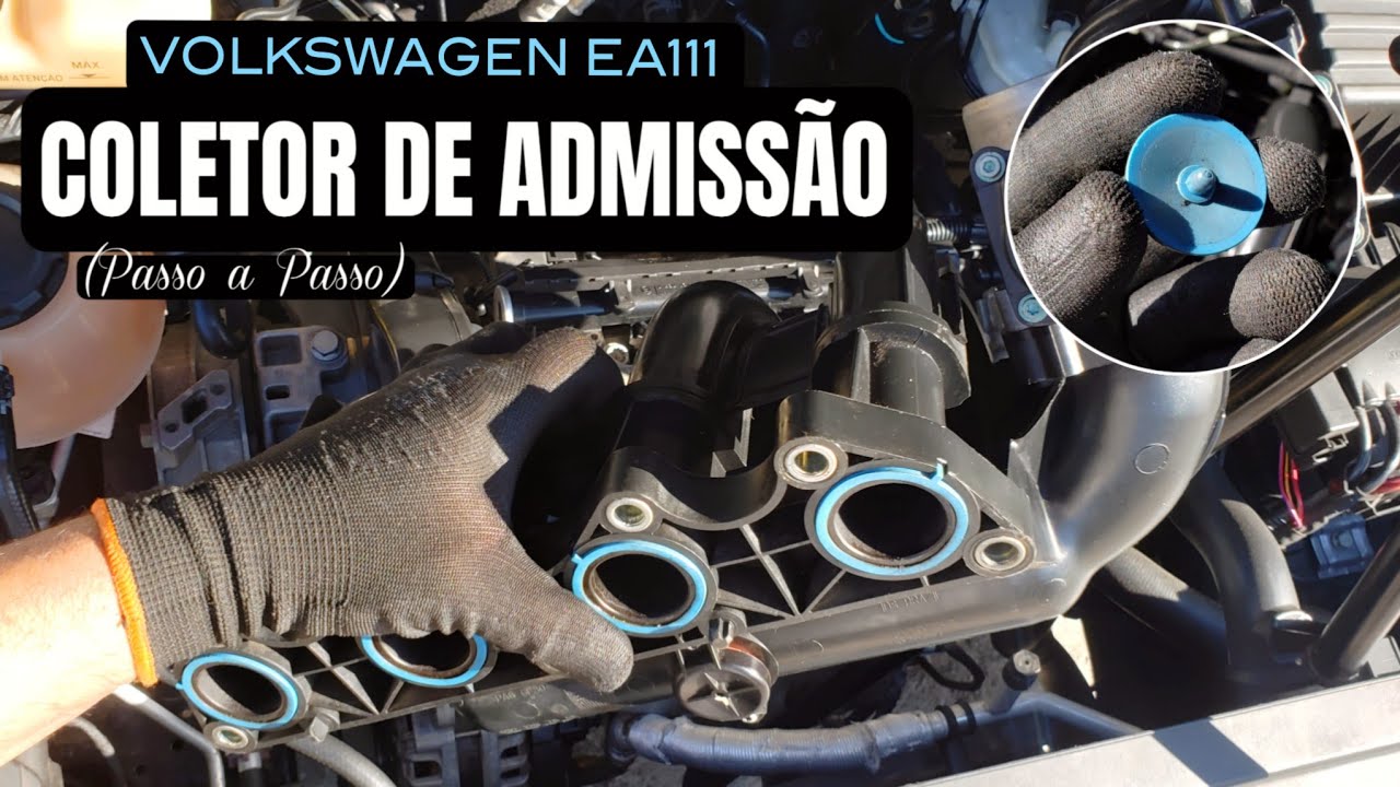 Como tirar coletor de admissão motor Ea111 troca do diafragma e anel de vedação tbi e muito mais..