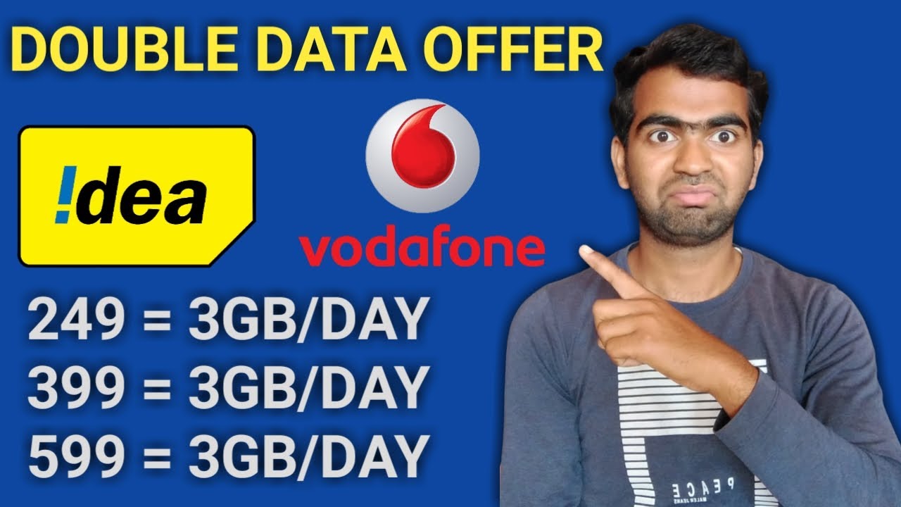Idea Vodafone Double Data Offer 3GB Per Day | Idea Vodafone Double Data Offer