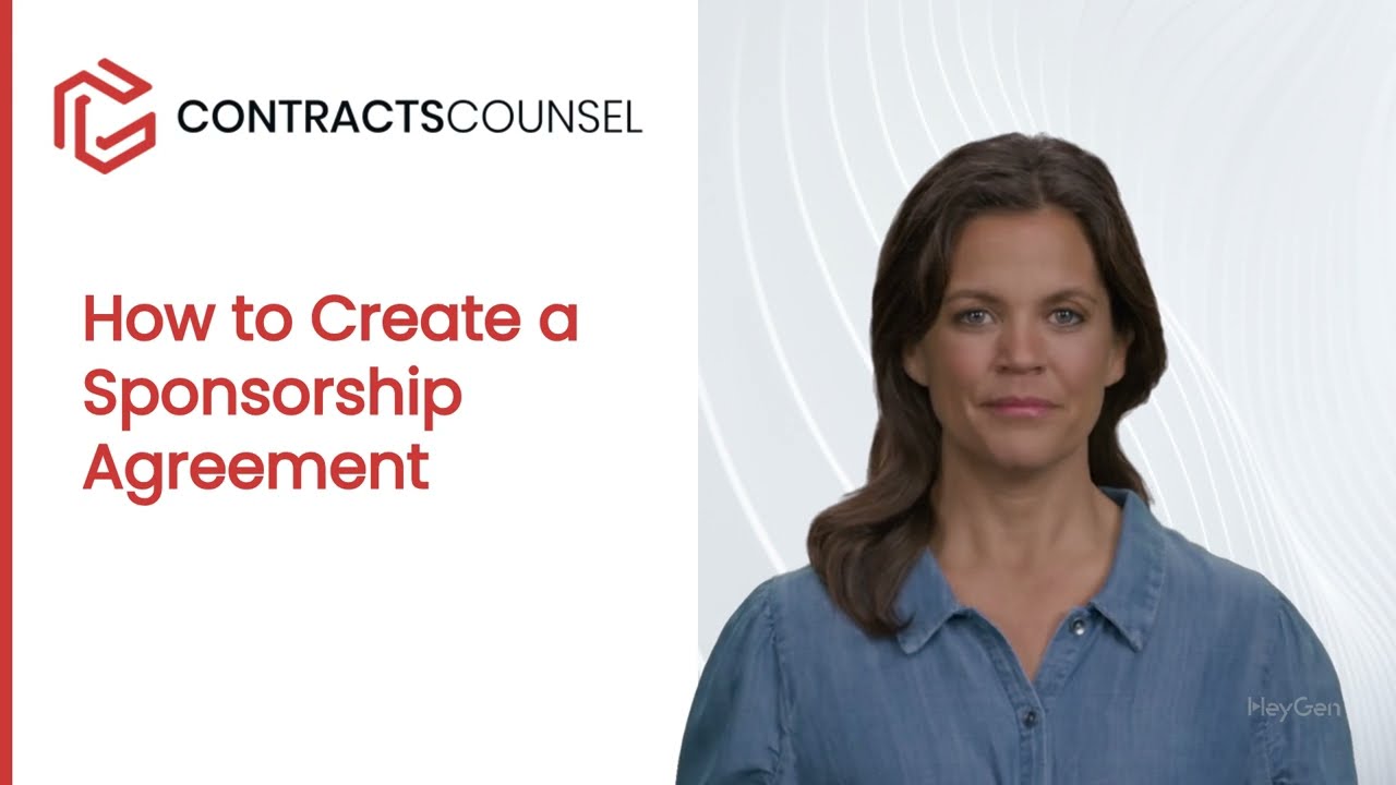 How to Create a Sponsorship Agreement