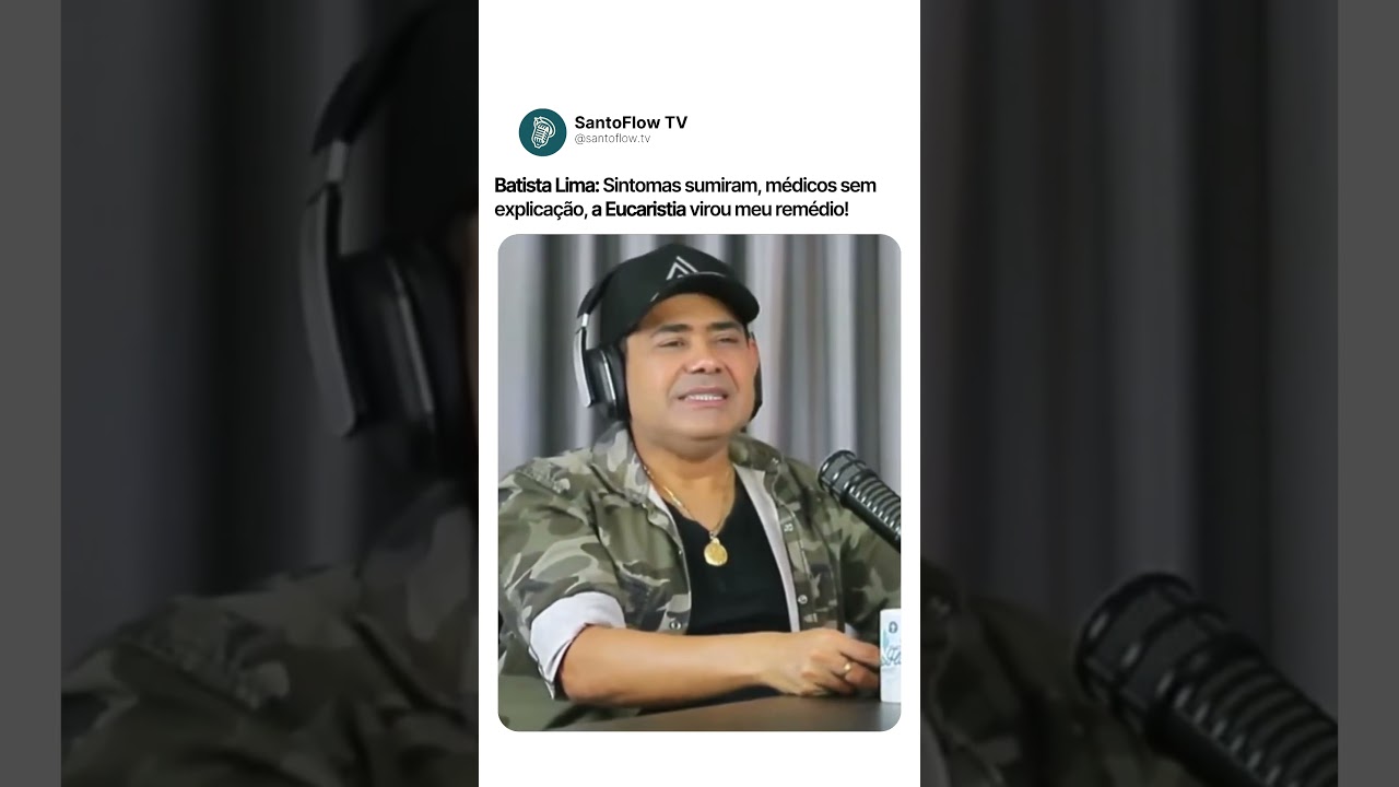 DEUS ME CUROU PELA EUCARISTIA! | SANTOFLOW TV