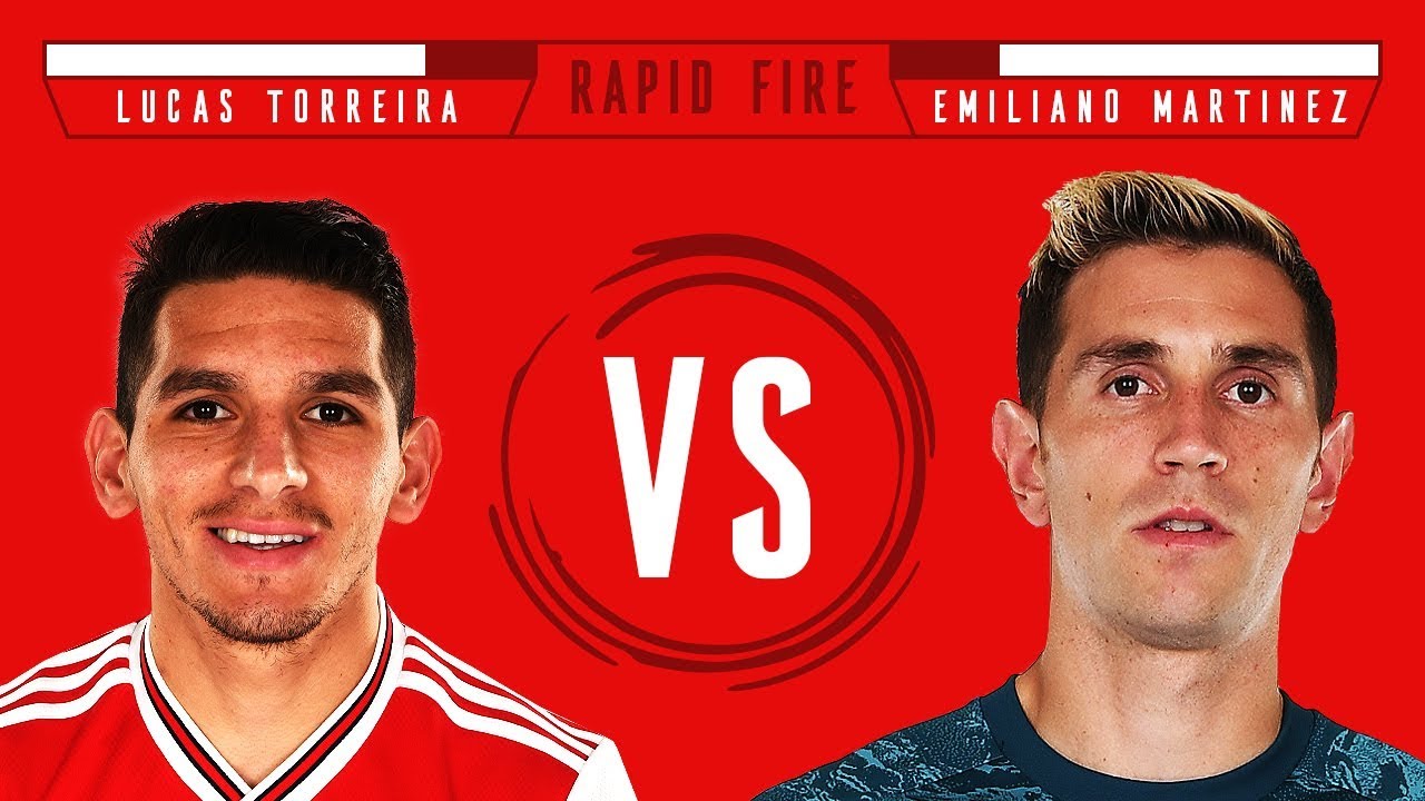 Torreira in goal?! | Lucas Torreira v Emi Martinez | Rapid Fire | Episode 2