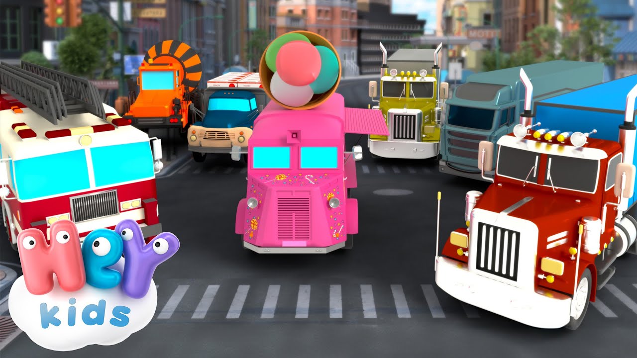 Can&ccedil;&atilde;o do caminh&atilde;o! 🚚 | Ve&iacute;culos infantis | HeyKids em Portugu&ecirc;s