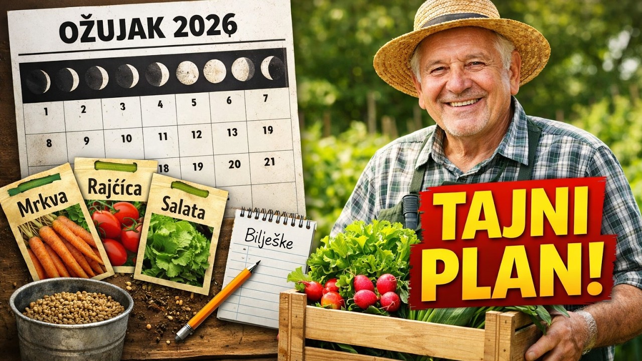 TAJNI VRTLAREV PLAN: Sjetveni Kalendar za Ožujak 2026. - Dan po Dan!