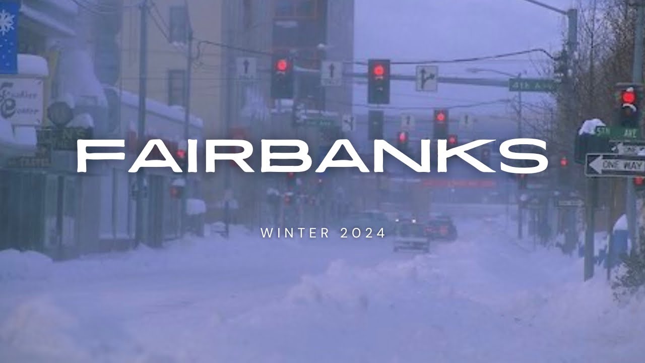 A February Drive In Fairbanks Alaska