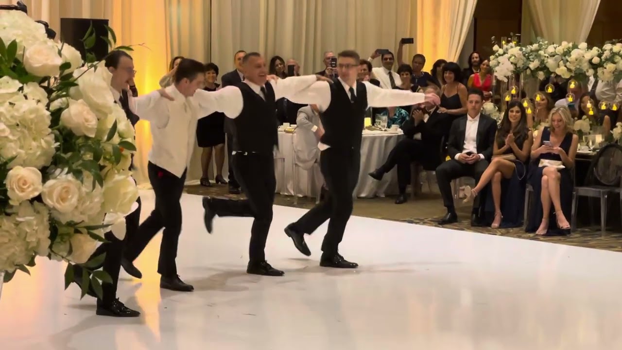 Greek Sirtaki Zorba’s Wedding Dance | Father & Sons Perform Emotional Full Front Version 
