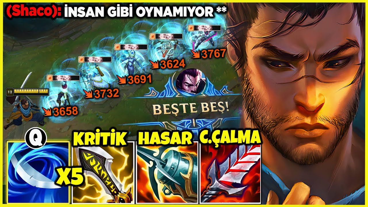 YASUO 1V5 PENTA ATTIM !! ADAMLARIN AKLI ÇIKTI !! | Ogün Demirci