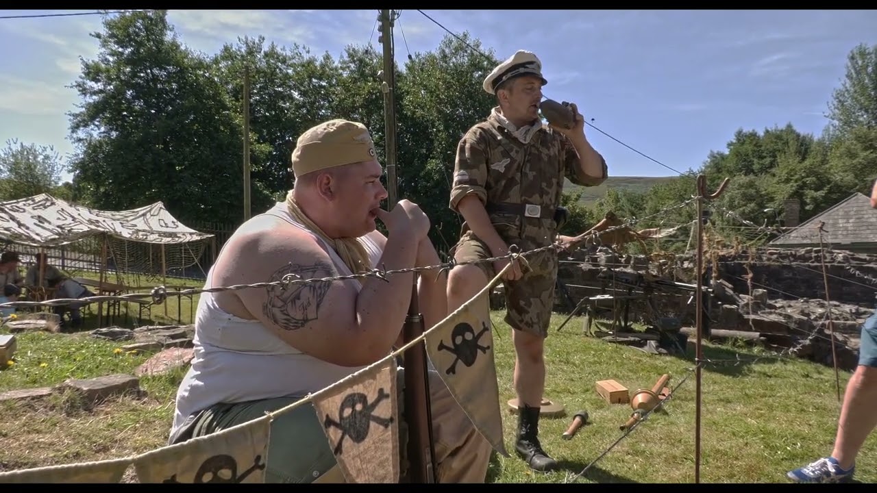 living history display 7th aug 2022 Blaenavon wartime event