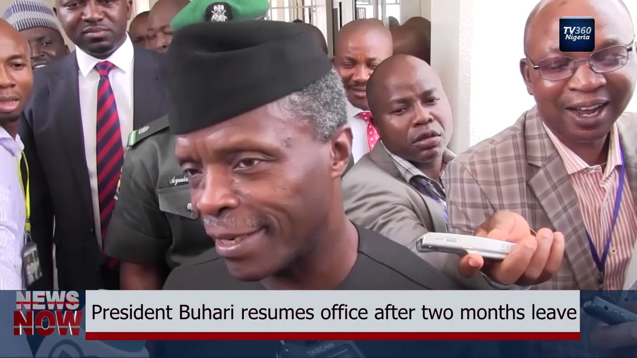 President Buhari resumes office after two months leave (Nigerian News)