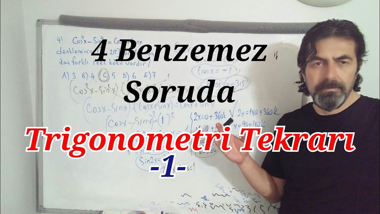 4 Benzemez Soruda Trigonometri Tekrarı-1- #aytmatematik #trigonometri