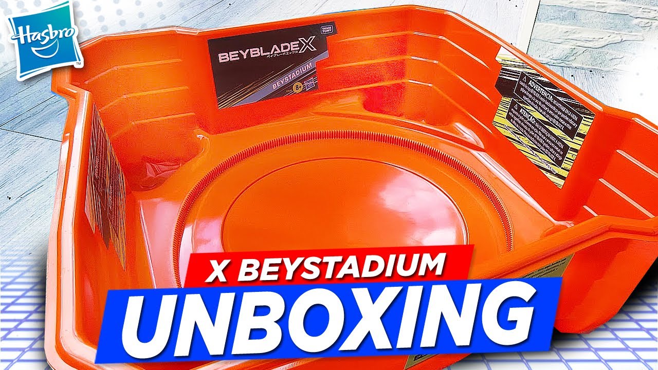 🟠O BALDE LARANJA! Unboxing ARENA BÁSICA BEYBLADE X HASBRO G1546