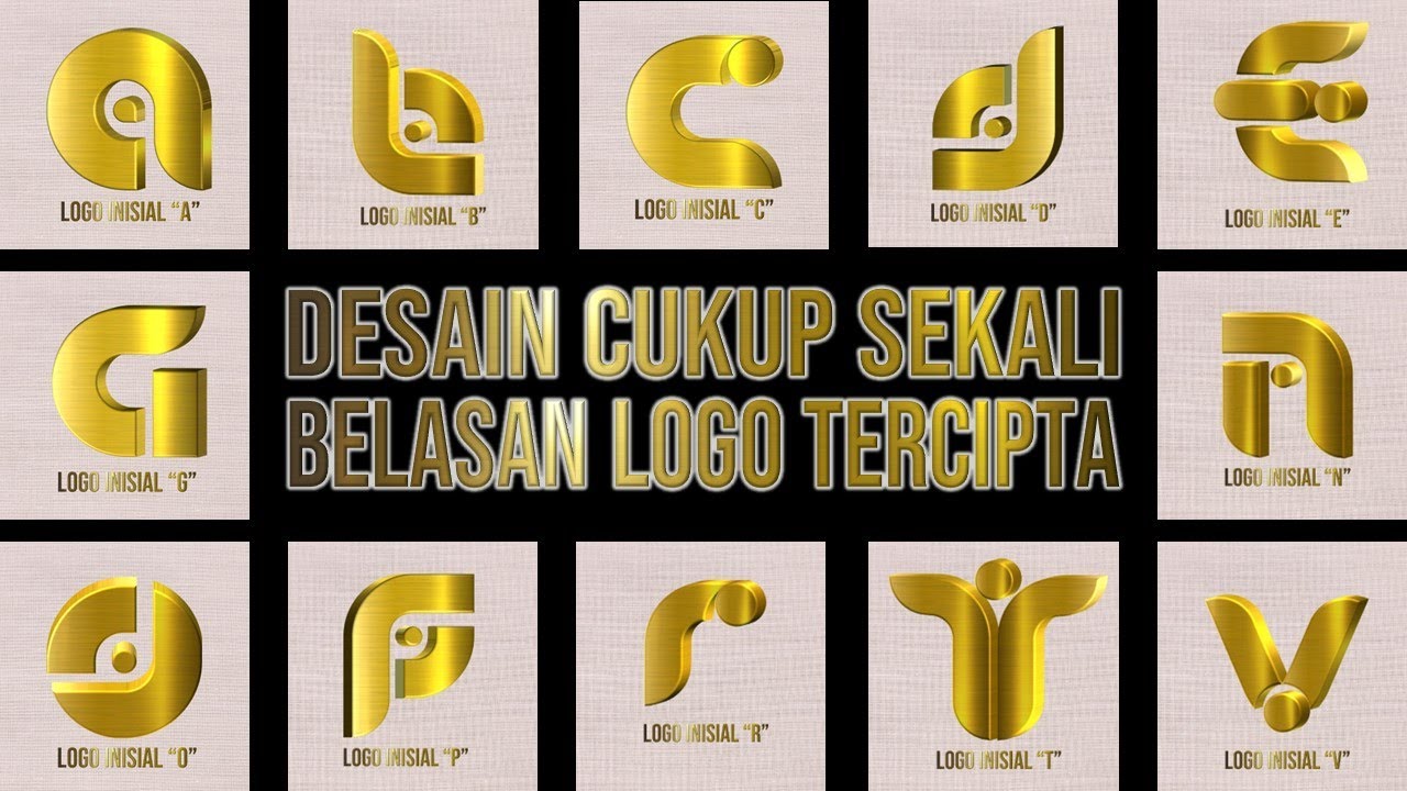 Cara Bikin Logo Inisial Tiga Dimensi di PowerPoint | Desain Logo Multi Fungsi