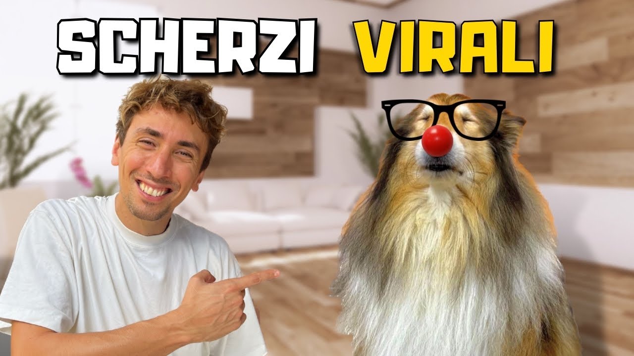 FACCIO SCHERZI ai MIEI CANI