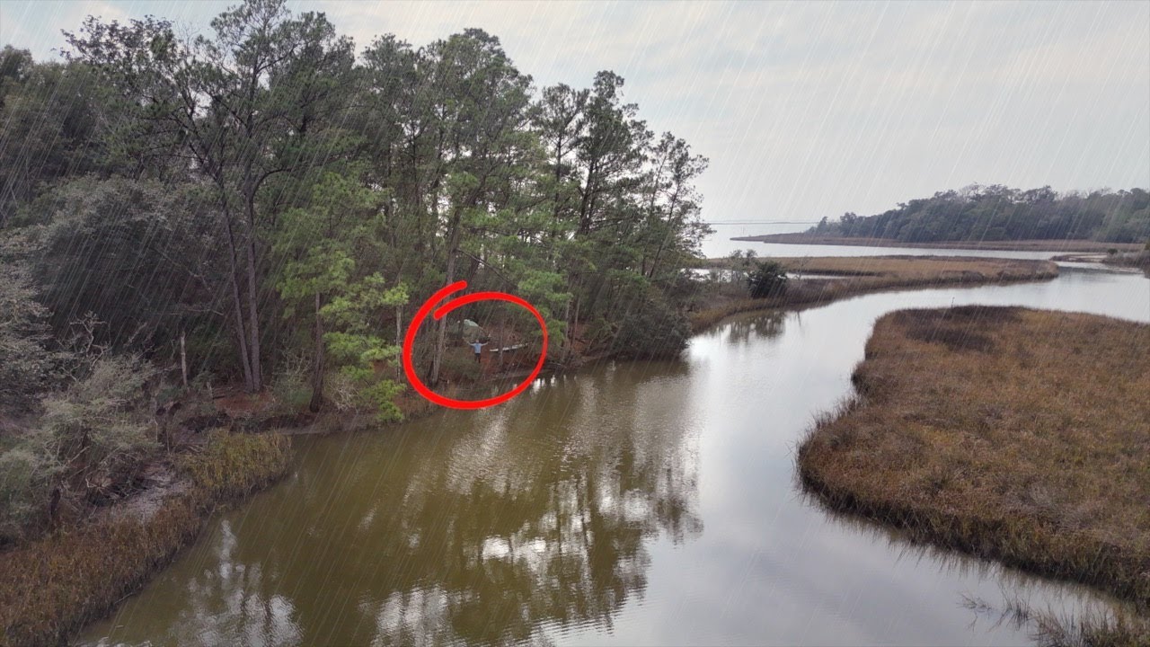 Camping In Rainy Coastal Bayou