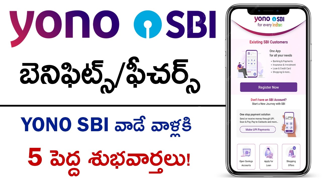 SBI Yono App 2025 | Benefits/Features Of Yono SBI | How To Use Yono SBI App In Telugu