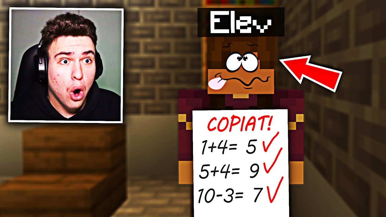 L-am prins cum COPIAZĂ.. NOTA 1 !! (Minecraft)