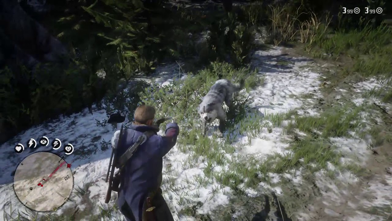 RDR2 Wolf attack