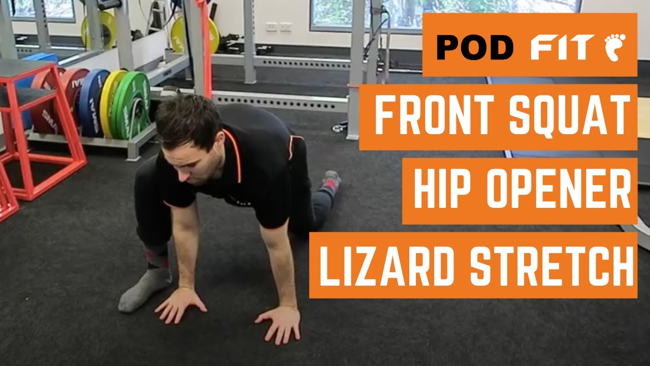 Front Squat Hip Opener - Lizard Stretch