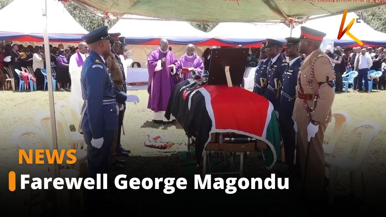 Major George Magondu buried at his Karemeno home in Kieni constituency, Nyeri county