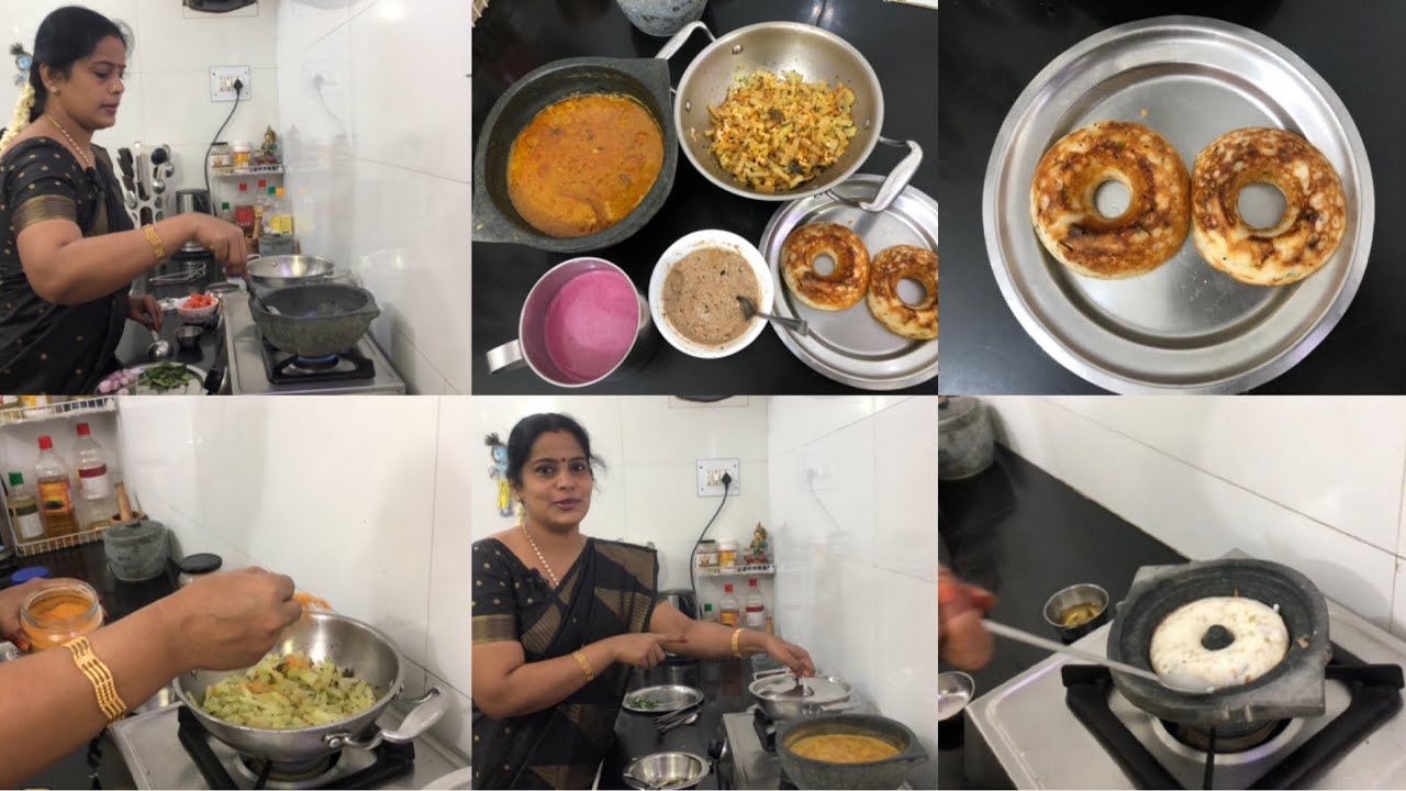 Wednesday Cooking Vlog | Mochai Kuzhambu | Peanut Chutney | Chow Chow Curry | oru Kuzhi Paniyaram
