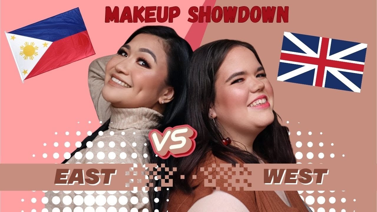 MAKEUP SHOWDOWN! EAST VERSUS WEST MAKEUP TECHNIQUES WITH MY TOP SUBSCRIBER! PHILIPPINES VS. ENGLAND!