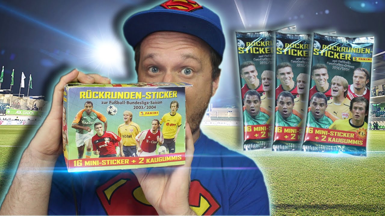 Bundesliga DISPLAY Rückrunden-Sticker Saison 2003/2004 UNBOXING