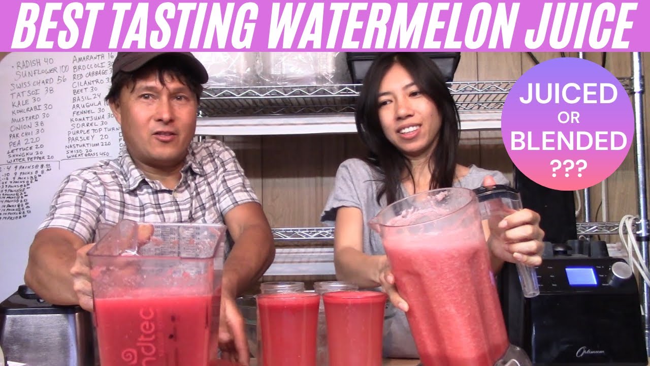 Is the Best Tasting Watermelon Juice Made with a Juicer or Blender?