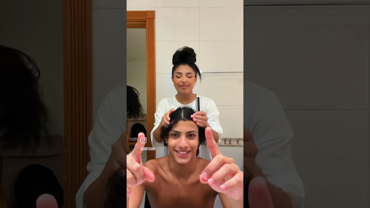 KYSHA CORTANDO O CABELO DO FIDELIXS
