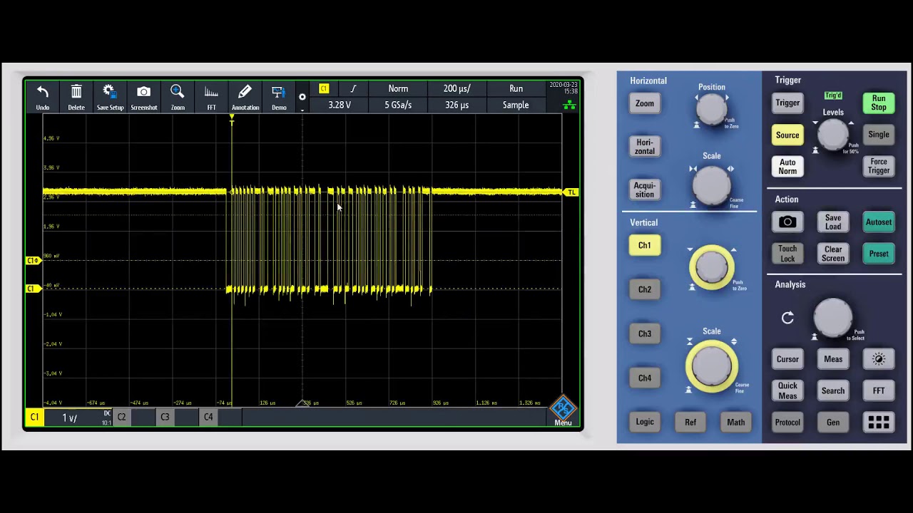R&S RTM3000 How To: Auto vs. Normal Triggering