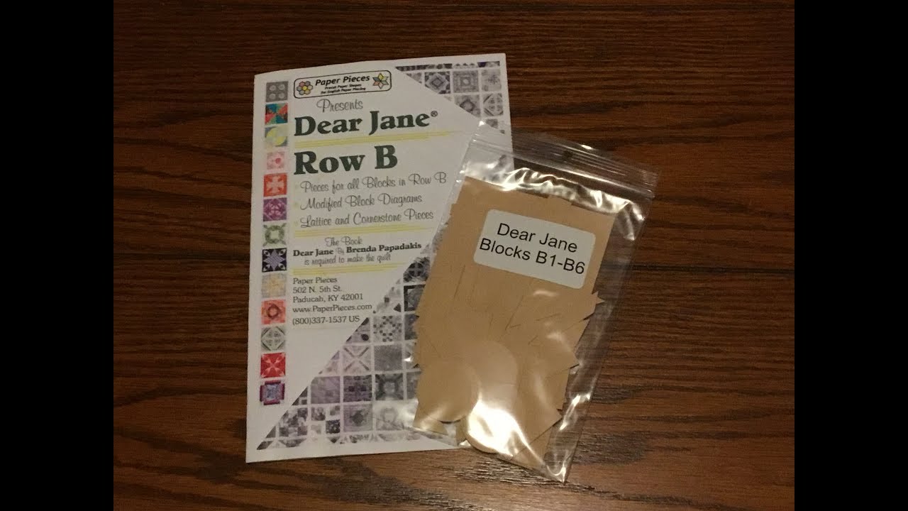 Bag Sort: Blocks B1-B6 - Dear Jane Goes EPP
