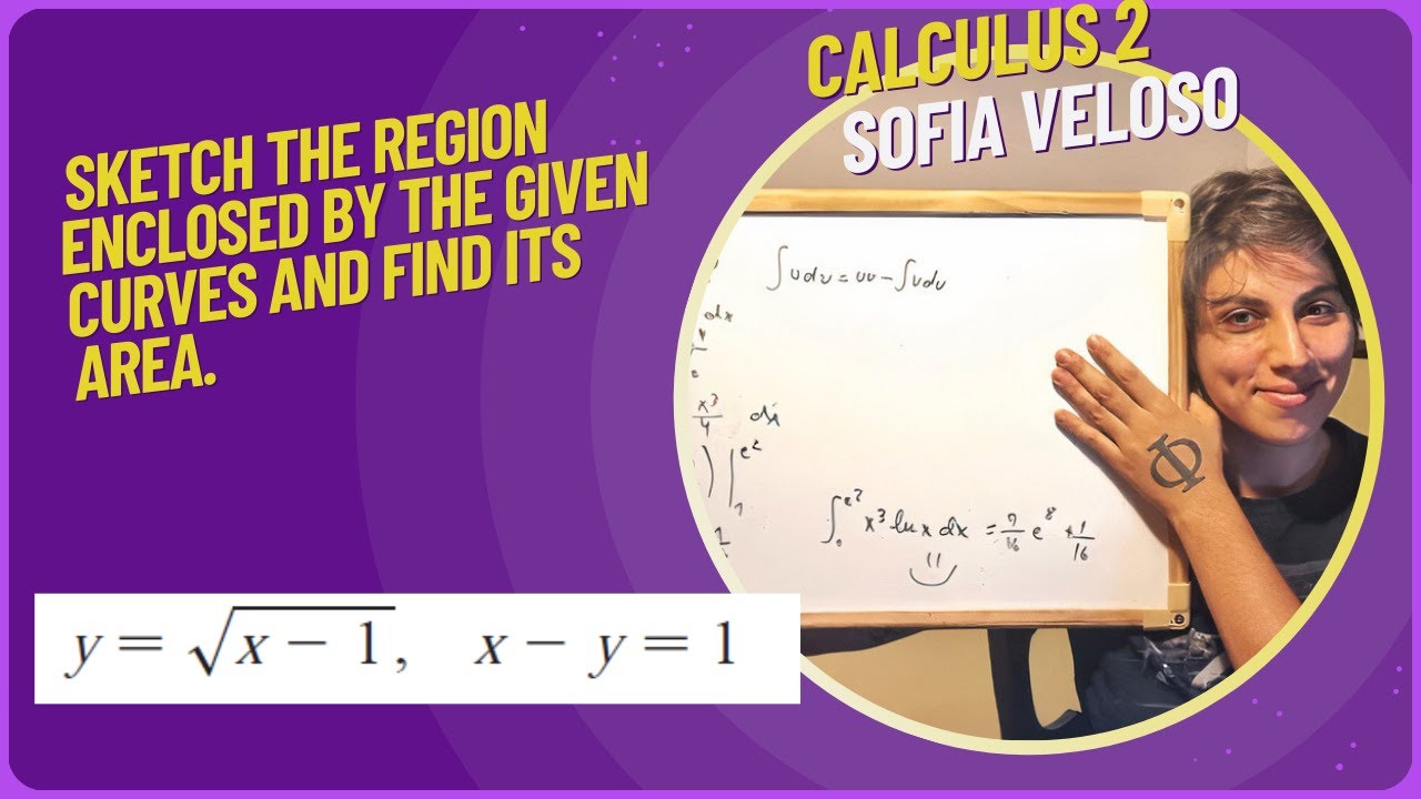 6.1.18 Sketch the region enclosed by the given curves and find its area. y = (x-1)^(1/2), x - y = 1
