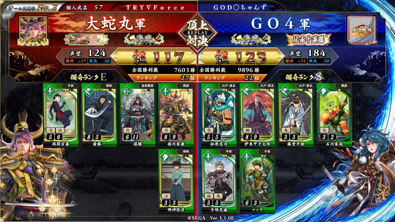 英傑大戦 頂上対決【2026/02/21】大蛇丸 VS ＧＯ４