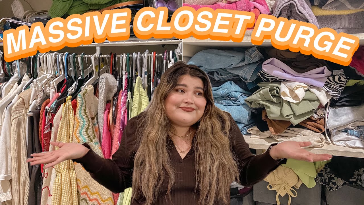 MASSIVE CLOSET DECLUTTER for 2021*my biggest closet purge yet*