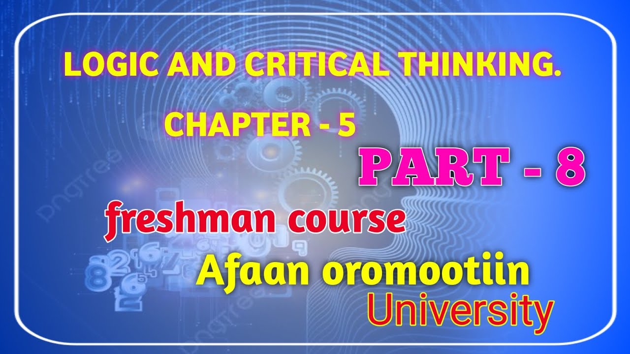 logic and critical thinking chapter 5 part 8 informal fallacy