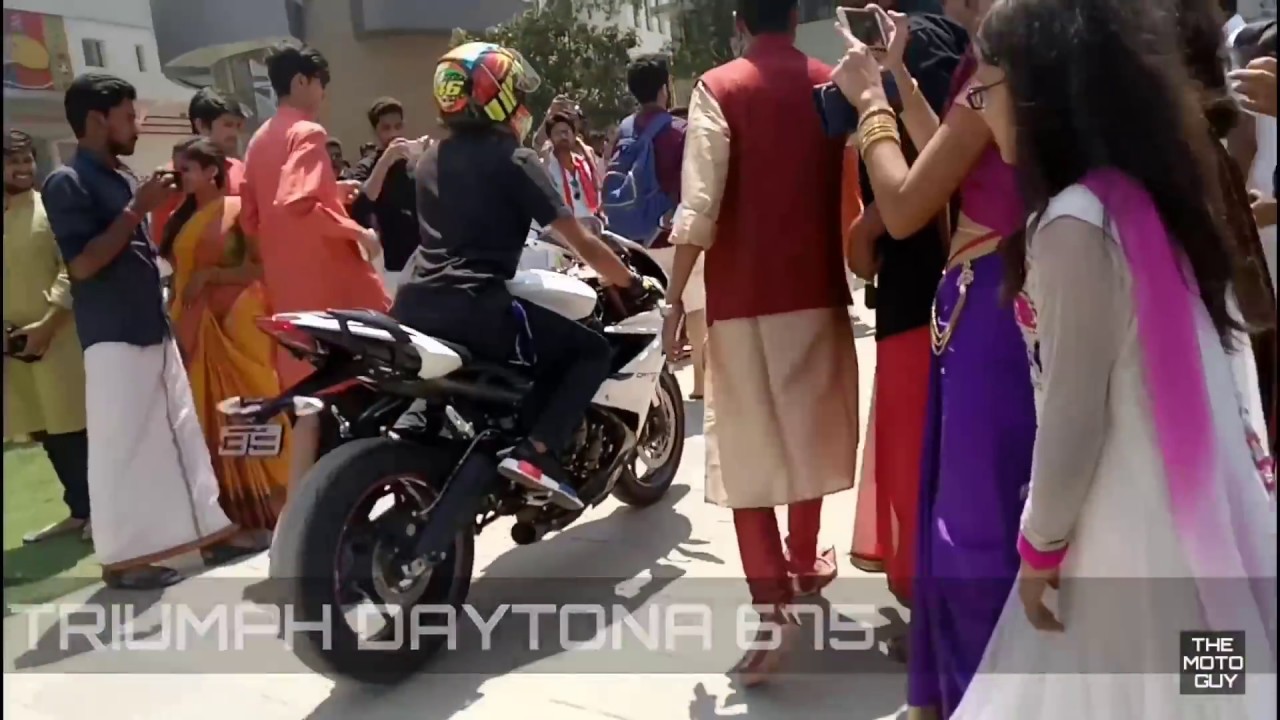 REV BOMBS!!! in New Horizon College | DAYTONA 675 & NINJA ZX-10 R
