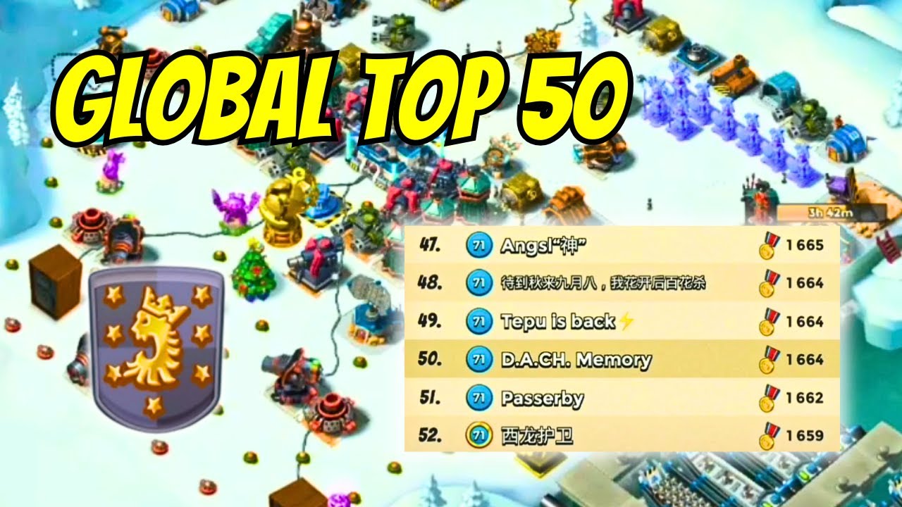 Reaching Global Top 50 (Boom Beach)