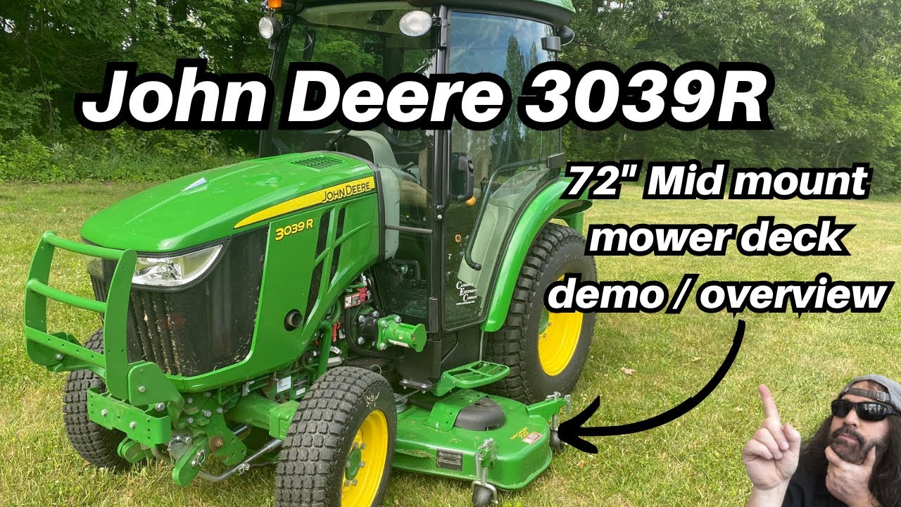 JOHN DEERE 3039R с моей НОВОЙ 72-дюймовой косилочной декой — демонстрация и обзор