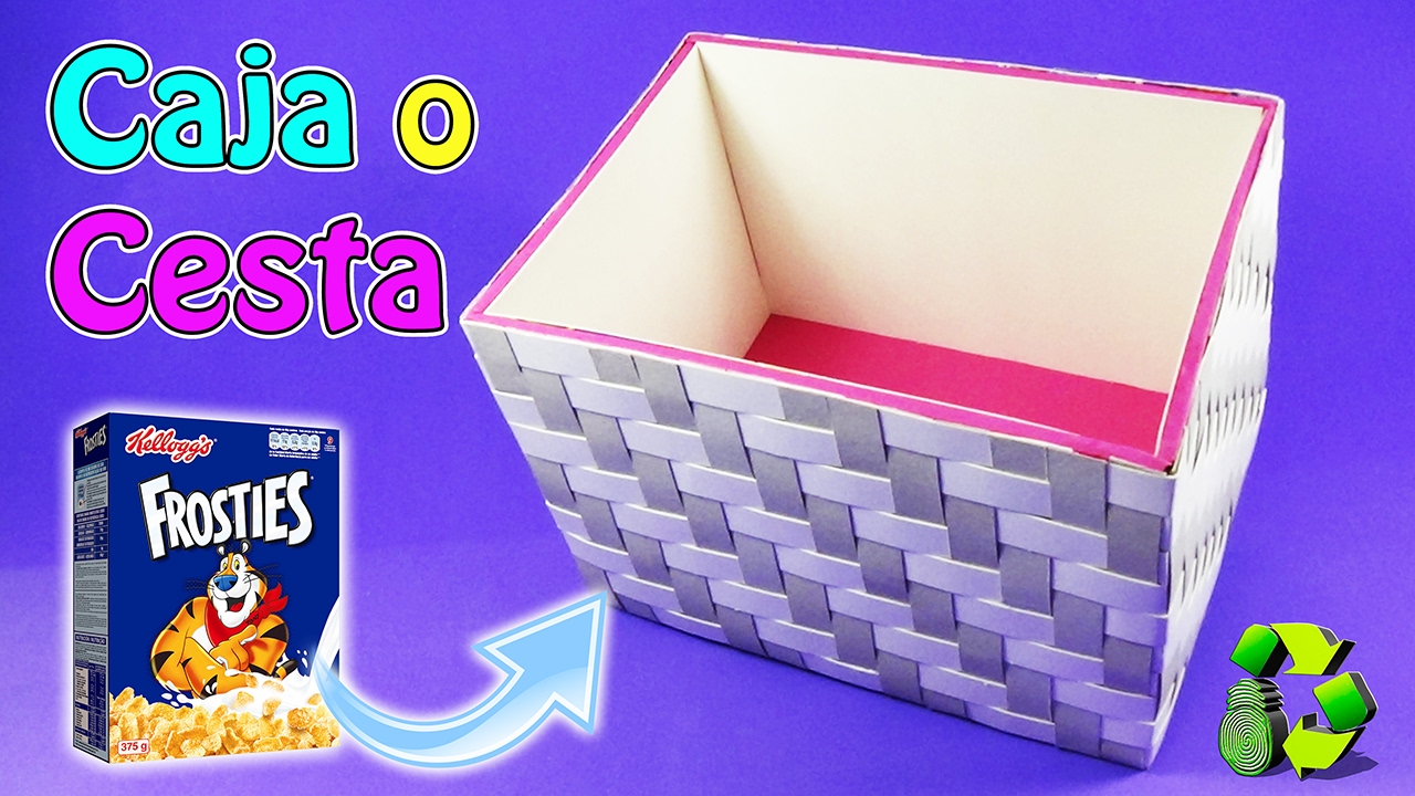 Caja o Cesta - DIY CHALLENGE DE RECICLAJE - Ecobrisa DIY