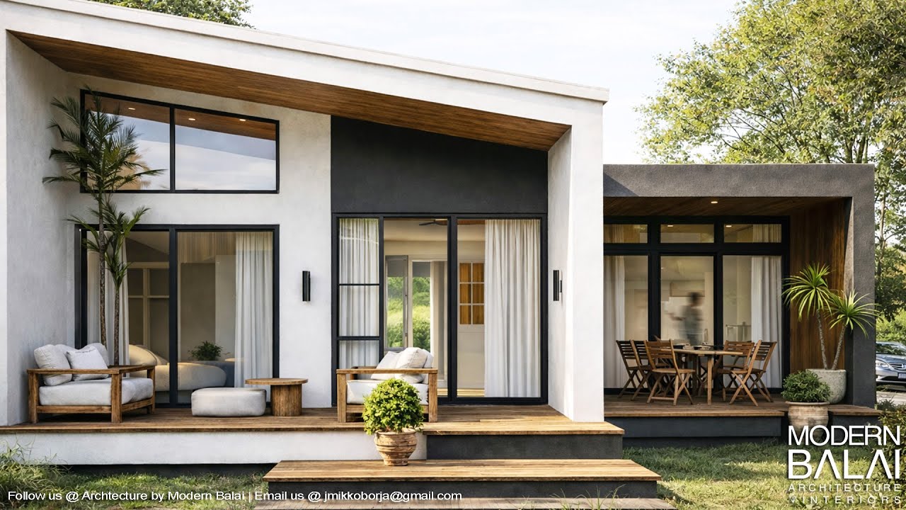 Modern Farmhouse Designs Philippines | 3 Bedrooms 9.5 x 11 Meters