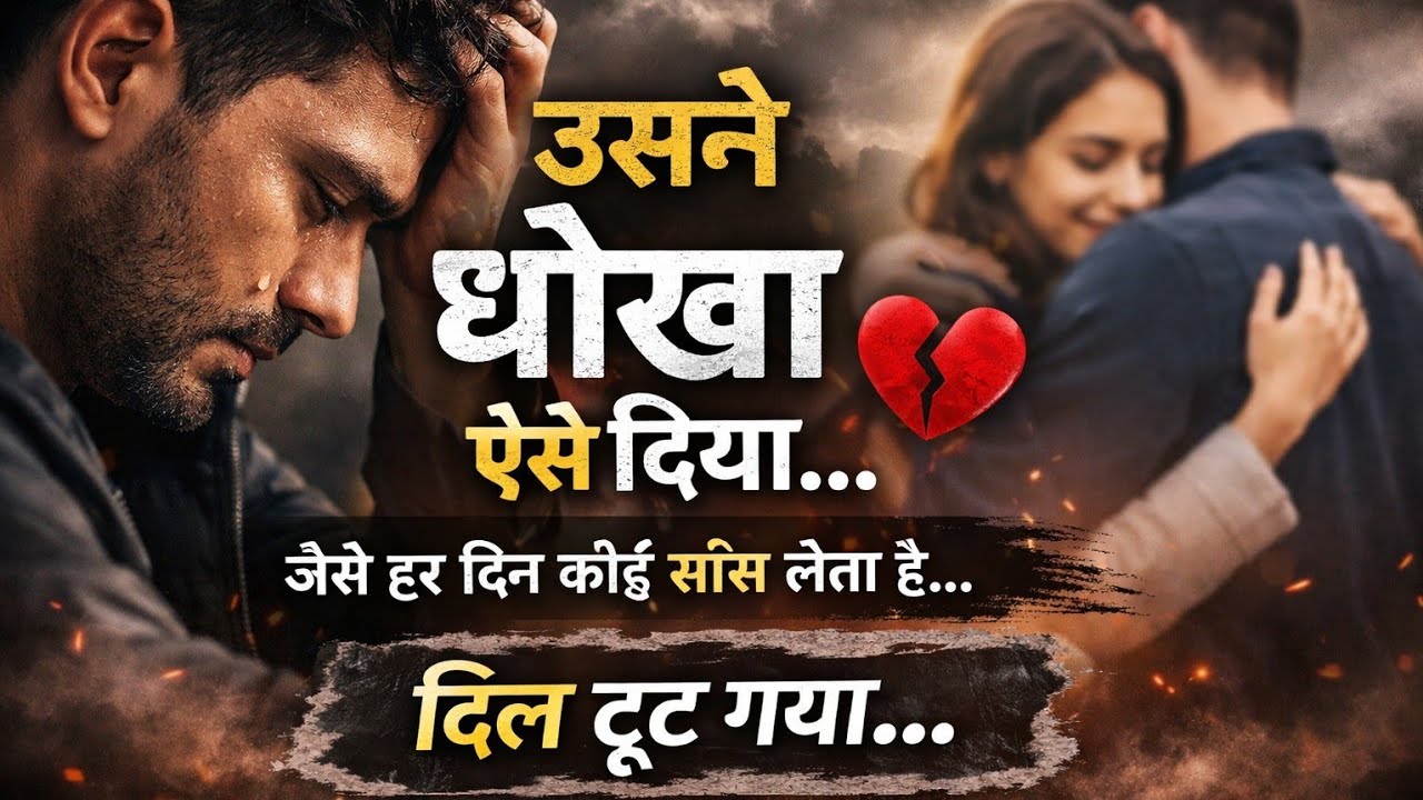 उसने धोखा ऐसे दिया जैसे हर दिन कोई साँस लेता है… 💔 #Emotional #Bewafai #SKShayarSantoshBhai