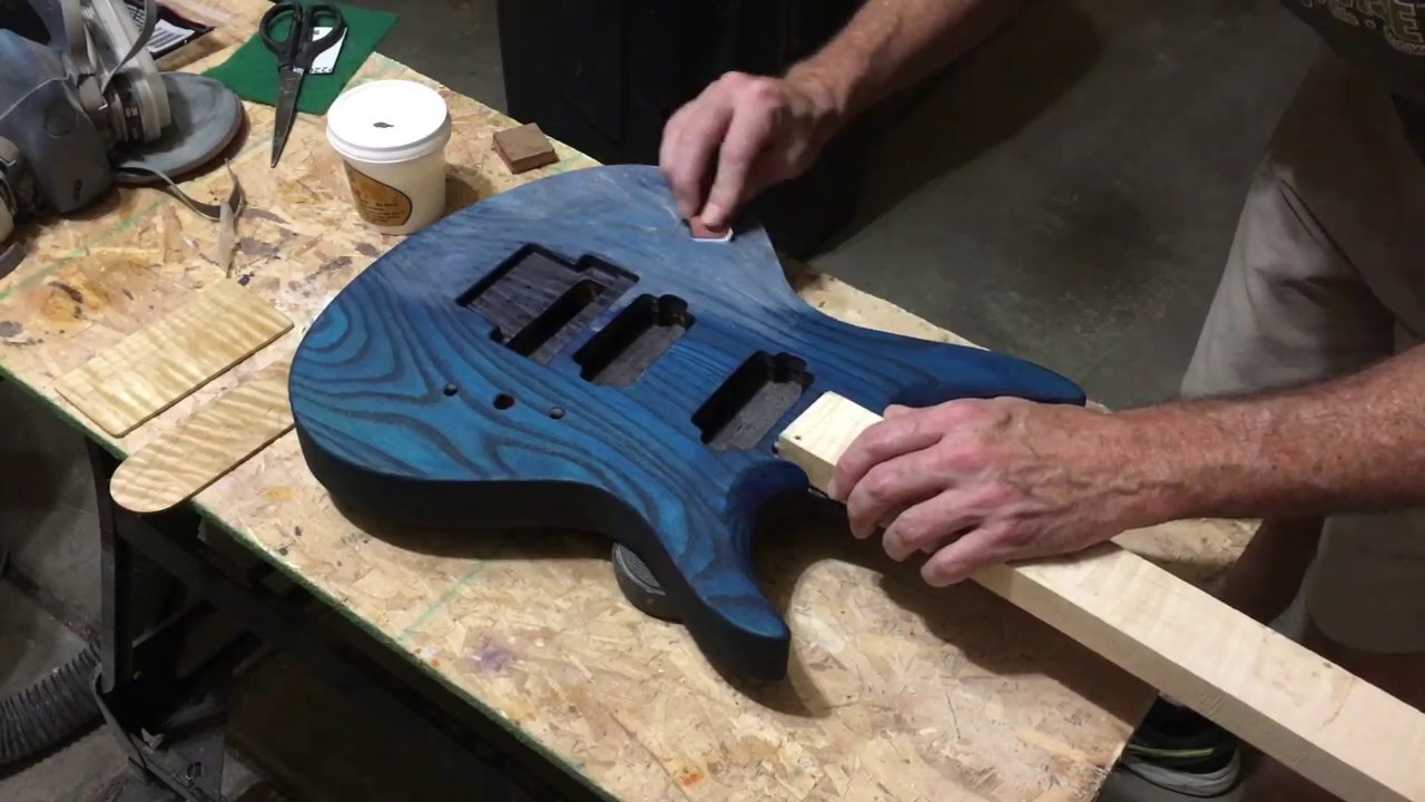 Making An Apollyon Floyd Rose Carve Top Guitar Part 2